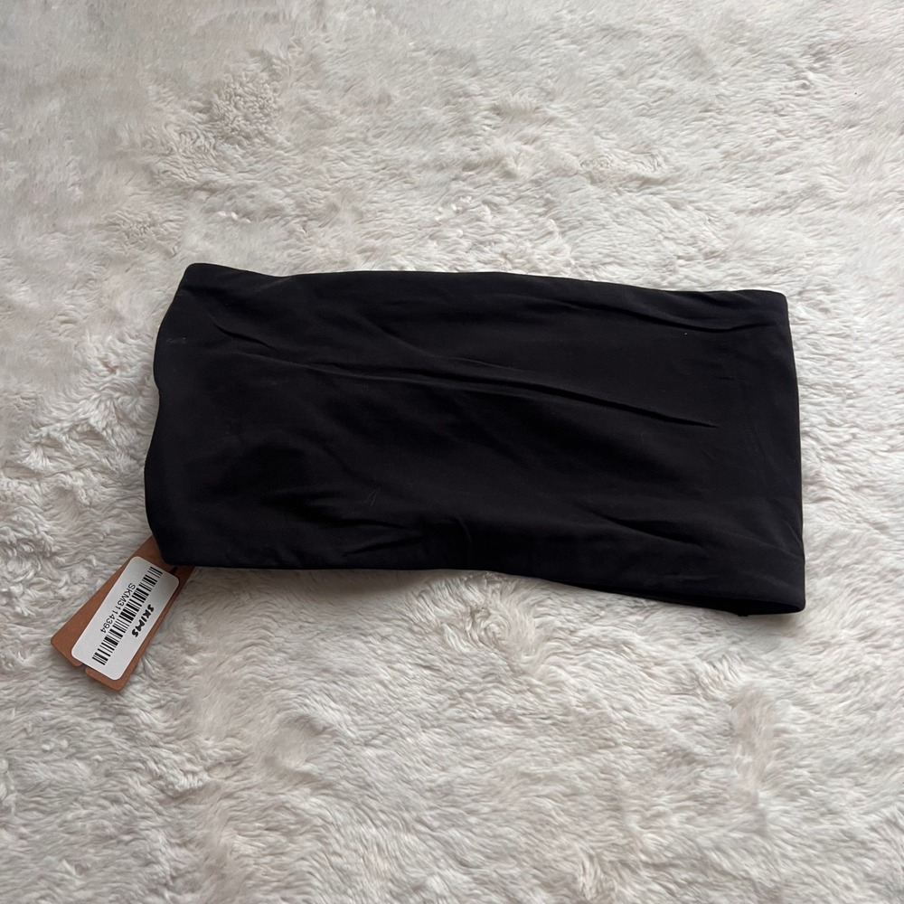 Skims Fits Everybody Bandeau Onyx Black Strapless Bra BR-BND-2026 Size Small NWT